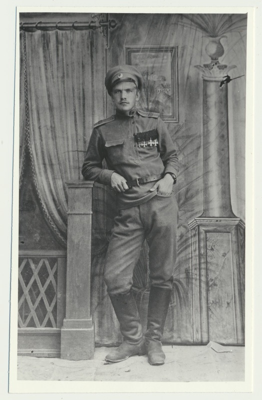 fotokoopia, Jaan Scheller, täisportree, u 1917