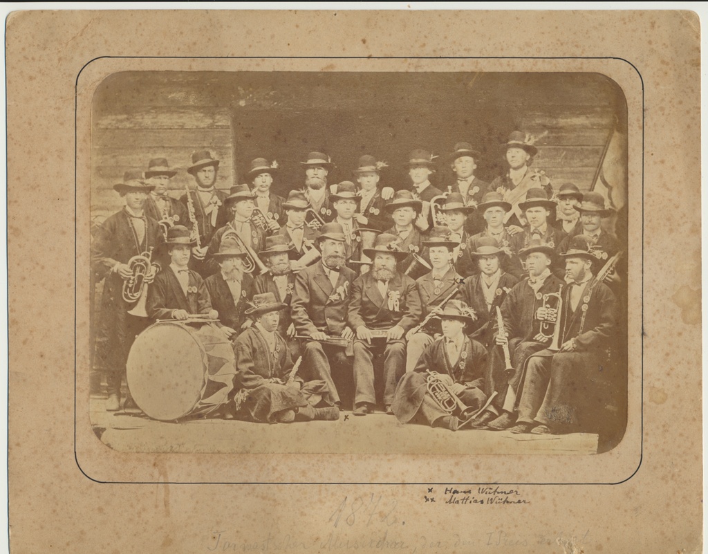 foto, Viljandimaa, Tarvastu kihelkond, laulu- ja mängukoor, Tartu, II üldlaulupidu 2.-4.07.1879 (vkj 20-22.06)
