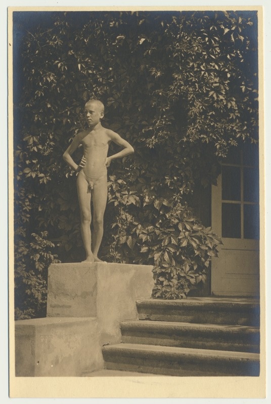 foto, Olev Kukk, aktifoto, Rieti maja veranda trepil, u 1921, foto A. Kukk