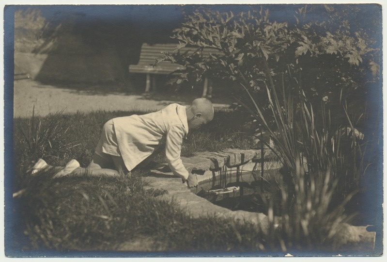 foto, Olev Kukk, Rieti aed, tiik, u 1922, foto A. Kukk