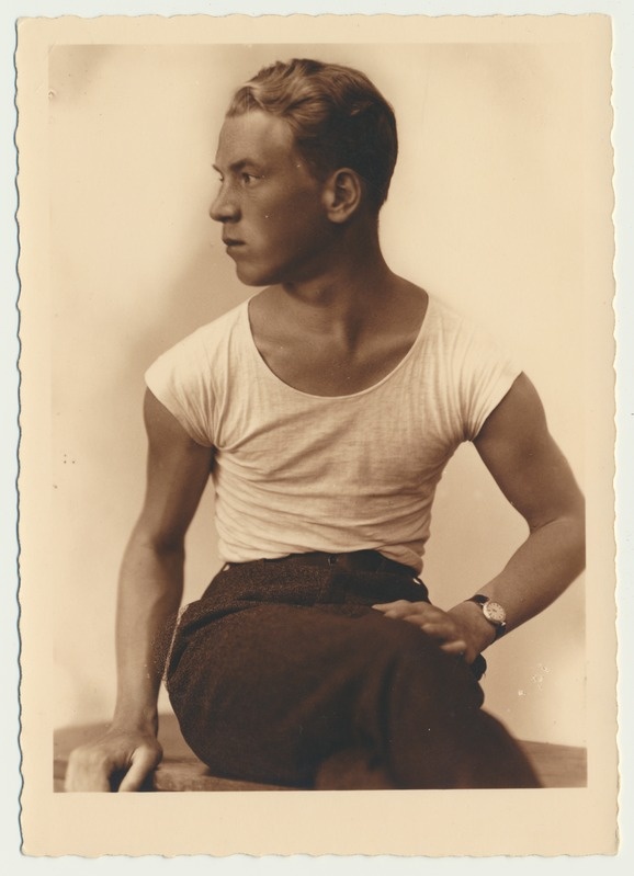 foto, Olev Kukk, portree, u 1929, foto A. Kukk