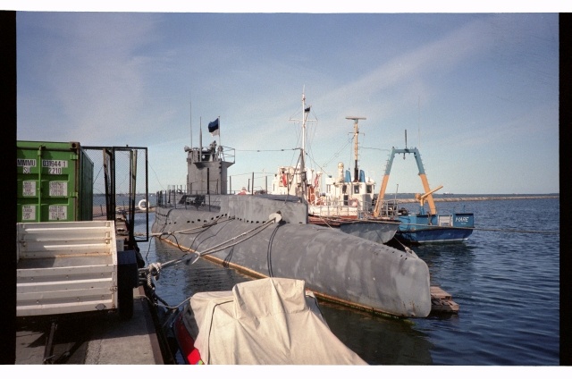 Submarine in the port of Lembit Pirita
