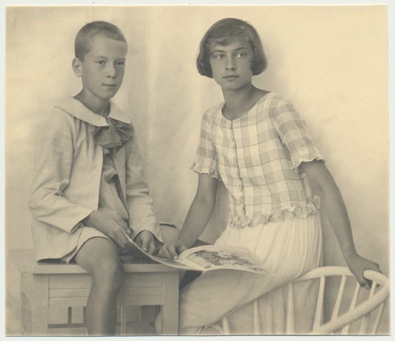 foto, Olev Kukk ja Elma Riet, u 1921