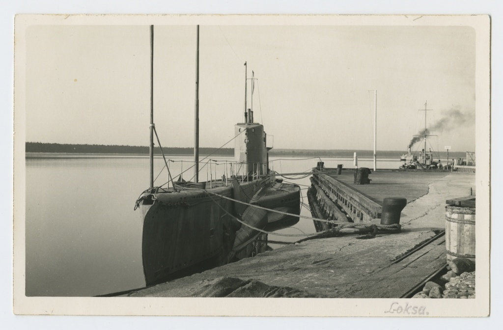 Submarine "Kalev" in the port of Loksa