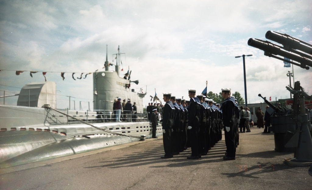 Underboat "Lembit" 60 year anniversary celebrations, boiler glory officers
