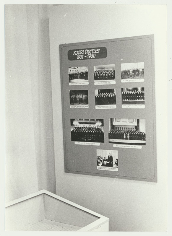 foto, Viljandi Muuseum, näitus "Meeskoor Sakala 50", 1979
