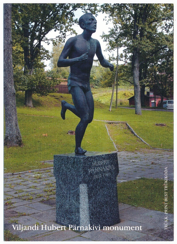 värviline postkaart, Viljandi, Hubert Pärnakivi monument 2005, foto Elmo Riig, trükk Print Best