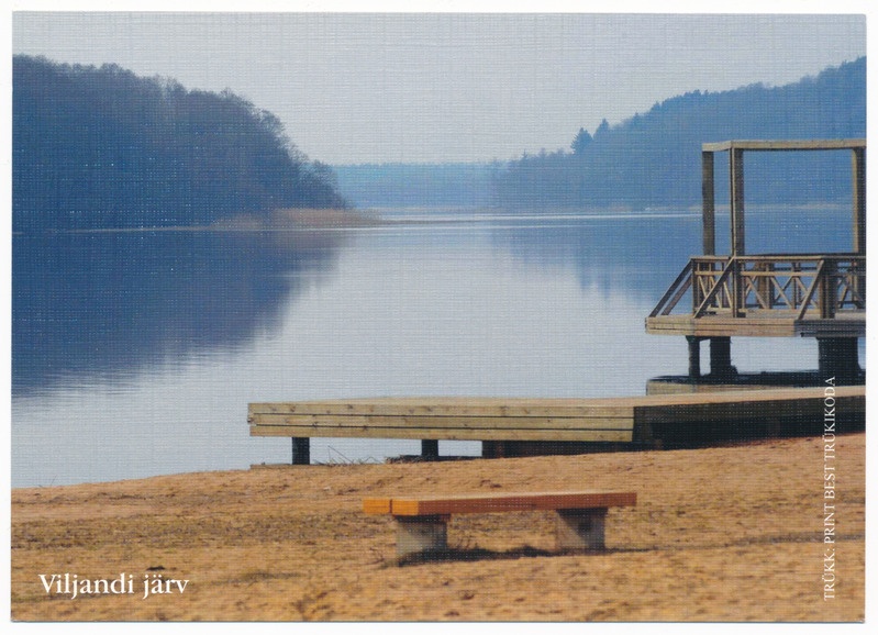 värviline postkaart, Viljandi järv 2005, foto Elmo Riig, trükk Print Best