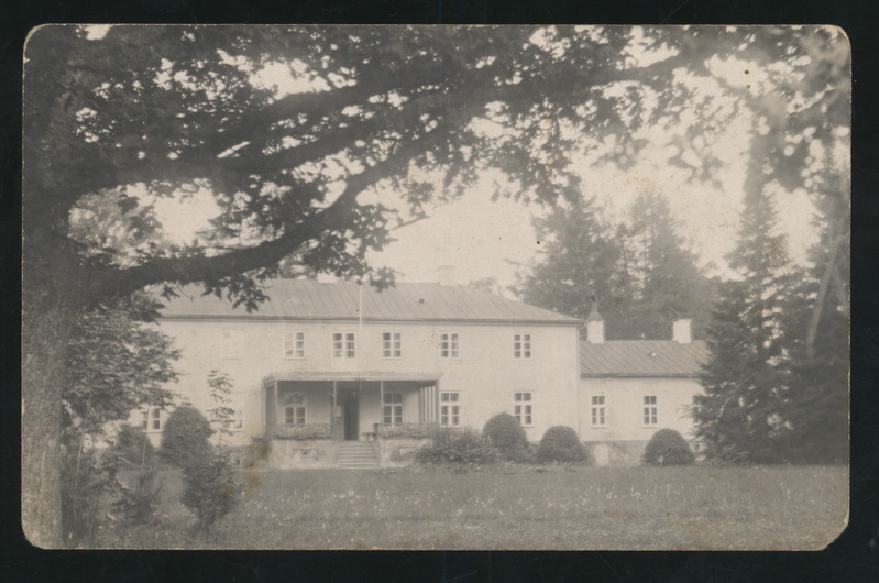 fotopostkaart, Karksi khk, Polli mõisahoone, postitempel 26.01.1926, u 1925