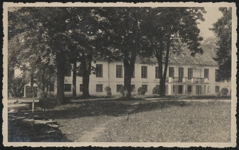 fotopostkaart, Suure-Jaani khk, Lõhavere haigla, endine mõisahoone, 24.09.1950