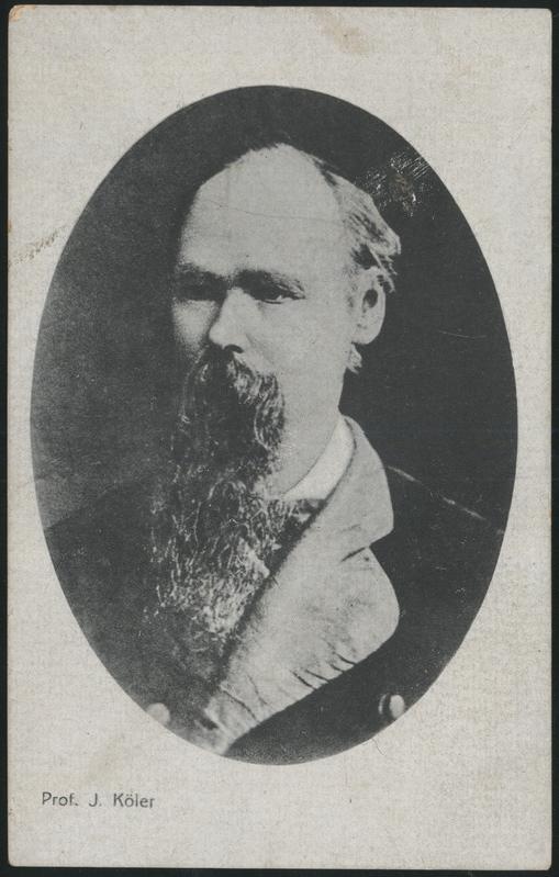 trükipilt, J. Köler, rinnaportree, u 1875, ovaalne, trükk u 1920?