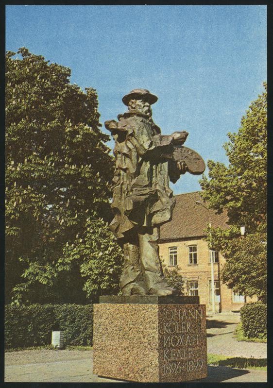fotopostkaart, Viljandi, J. Köleri ausammas, pintslita, värviline, avati 1976, kirjastus Eesti Raamat 1982, foto A. Mäemets