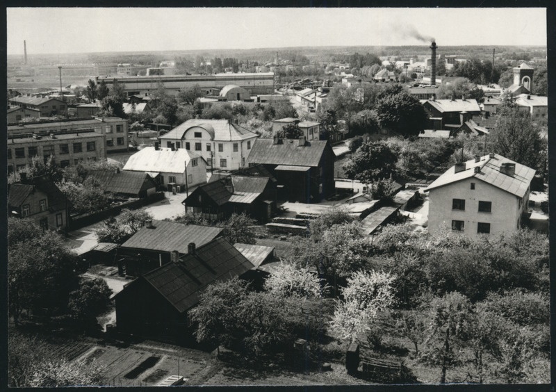 foto, Viljandi, linn, Terase tn-Tehnika tn piirkond, tikuvabrik, 1978, foto E. Veliste
