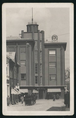 fotopostkaart, Viljandi, Tartu tn 11, EVE maja, restoran-hotell u 1939, foto T. Parri (Viljandi)  similar photo