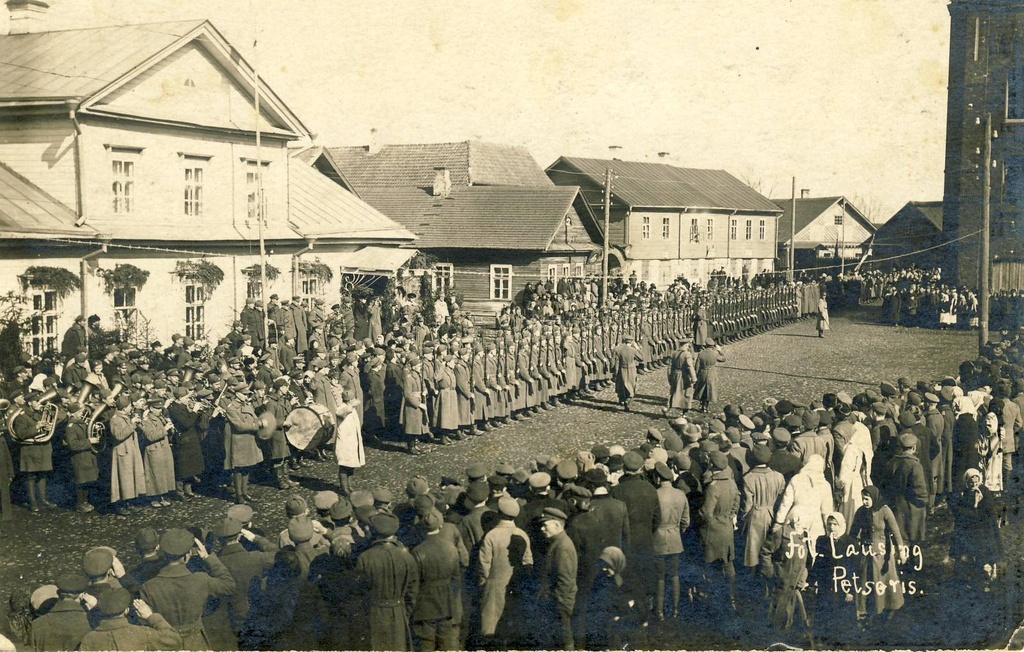 Petseri.parade of the City Liberation Day.