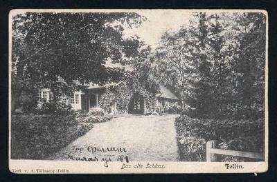 trükipostkaart, Viljandi, I Kirsimägi, vana mõisahoone (vana loss), u 1905  duplicate photo
