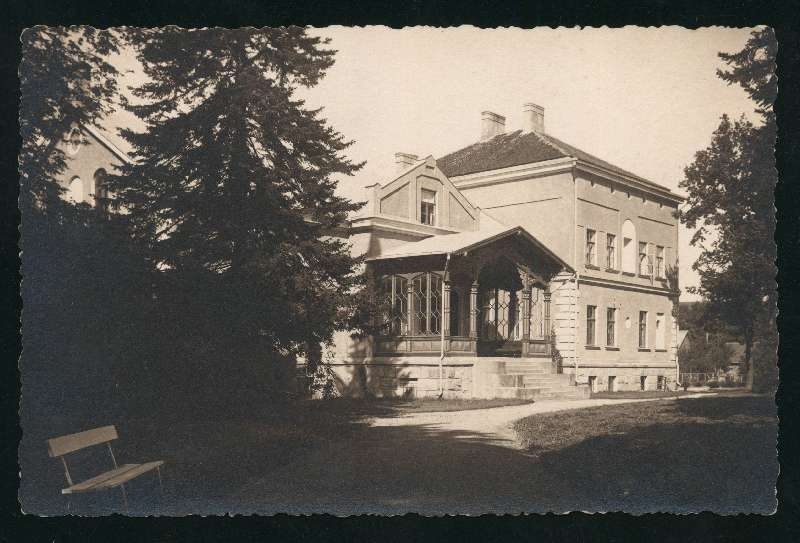 fotopostkaart, Viljandi, uus mõisahoone , u 1935, foto A. Järvekülg, Tallinna tn 1