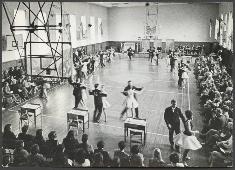 foto, Viljandi, spordihoone, sisevaade, tantsuturniir "Sakala", 1971, foto E. Veliste