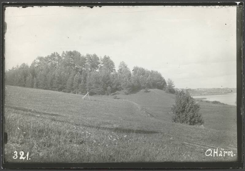 fotopostkaart, Viljandi, Männimäe, järv, linn, u 1915, foto O. Härm