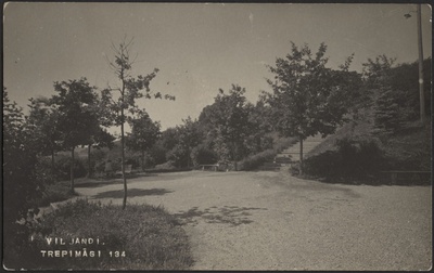 fotopostkaart, Viljandi, Trepimägi, puhkenurk, u 1915, foto J. Riet  duplicate photo