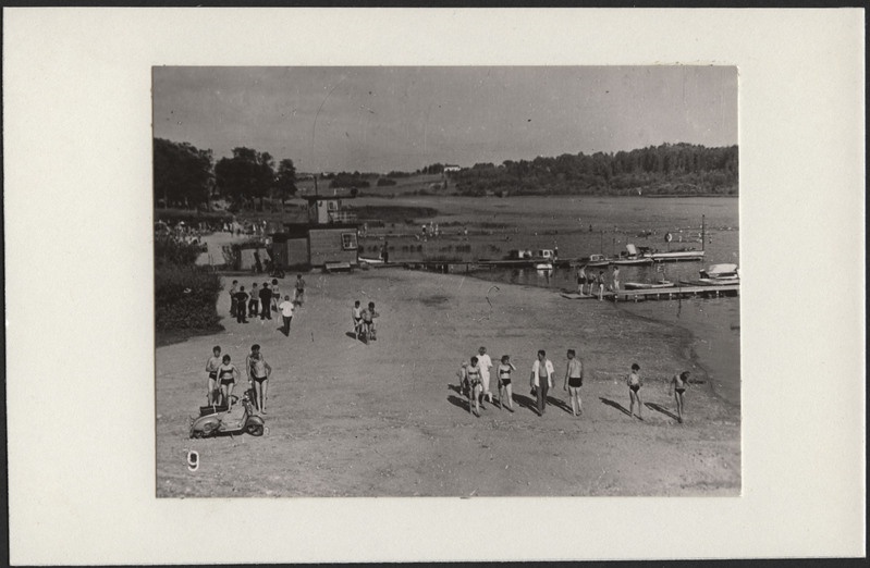 foto, Viljandi, järv, rand, inimesed, vana vetelpääste hoone, u 1962