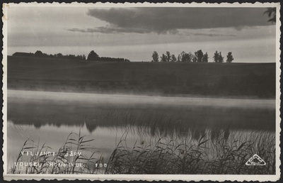 fotopostkaart, Viljandi, järv, vastaskallas Orika pool, u 1925, foto J. Riet  duplicate photo