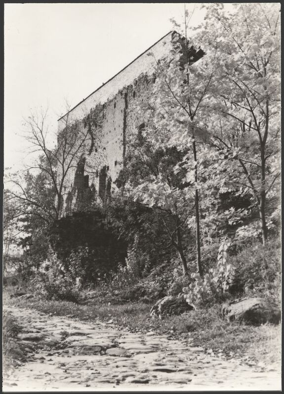 foto, Viljandi, Kaevumägi, Suurmüür, lossivärava poolt, 1978, foto E. Veliste