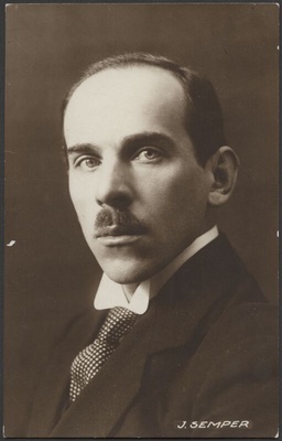 fotopostkaart, Johannes Semper, rinnaportree, u 1927, foto J. & P. Parikas (Tallinn)  duplicate photo