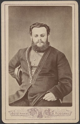 fotopostkaart, C. R. Jakobson, 3/4 portree, u 1875, foto A. Jasvoin  duplicate photo