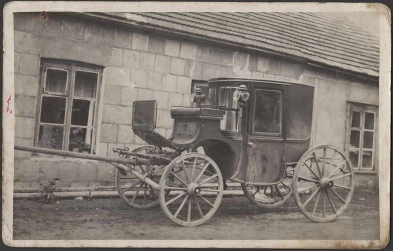 fotopostkaart, Viljandi, Vaksali tn 17a, Kõpu mõisniku tõld, u 1922