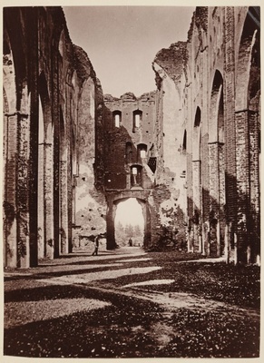 Interior view of the ruins of the Tartu Toomkirik  duplicate photo