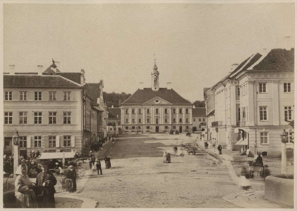 Tartu Raekoja Square and Raekoja by Kivisilla