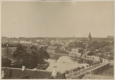 Panoramic view of Tartu Ressource Society Garden  duplicate photo
