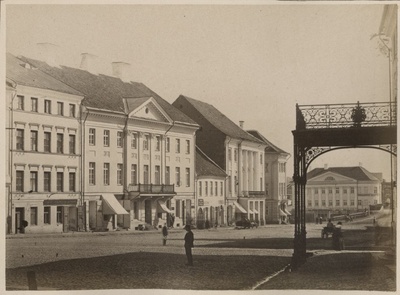 Tartu Raekoja Square from the end of the University  duplicate photo