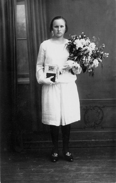 Leerifoto, neiu leerikleidis