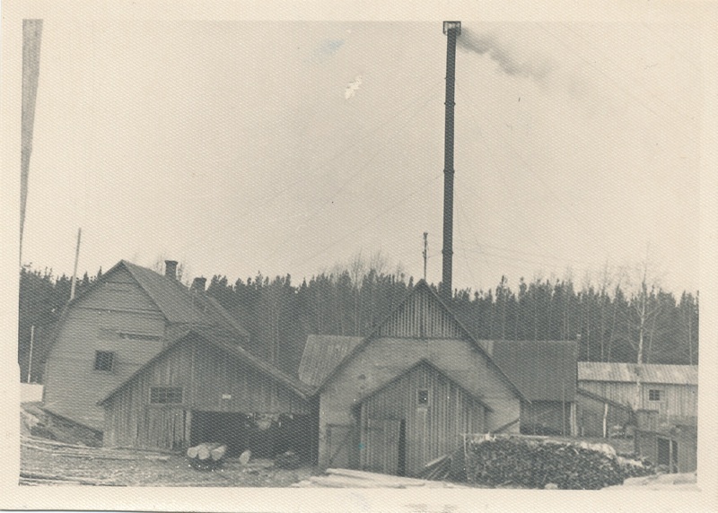 Võru - Kubja.  Puidutööstuskombinaadi saeveski