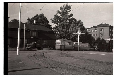 Tallinn, Pärnu highway over Tõnismäe.  similar photo