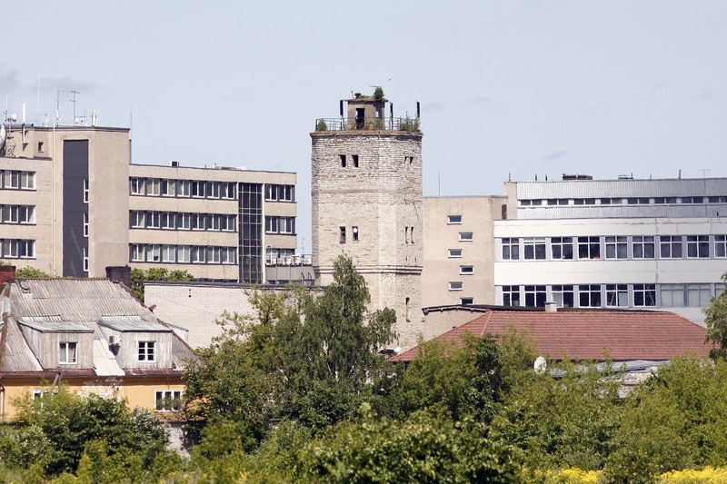 Lutheri vineerivabriku veetorn, kaugvaade