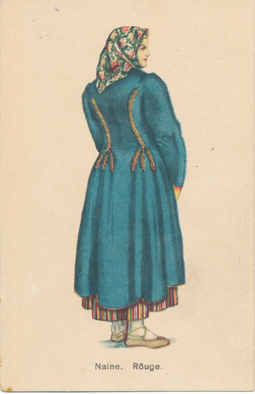 Rõuge naine rahvariietes