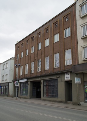 Pangahoone, vaade. Arhitekt August Volberg rephoto