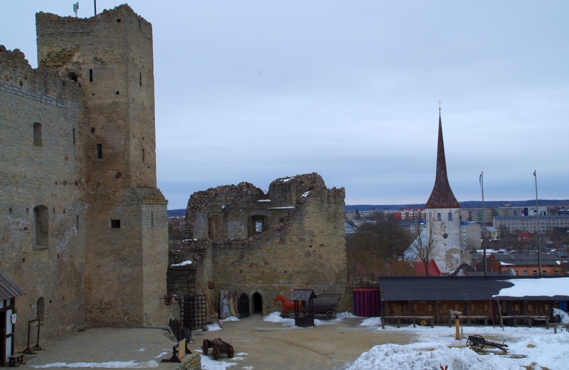 fotopostkaart, Rakvere, lossivaremed, linn, u 1935 rephoto