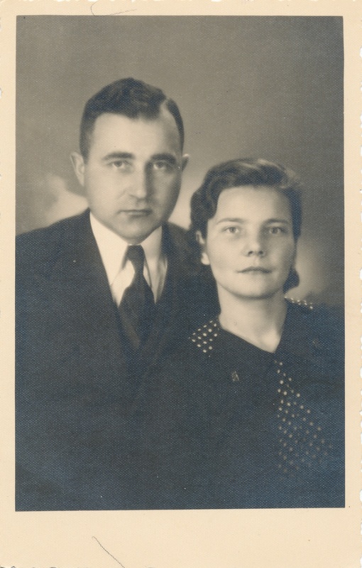 Evald ja Leida Vaikse pulmapilt