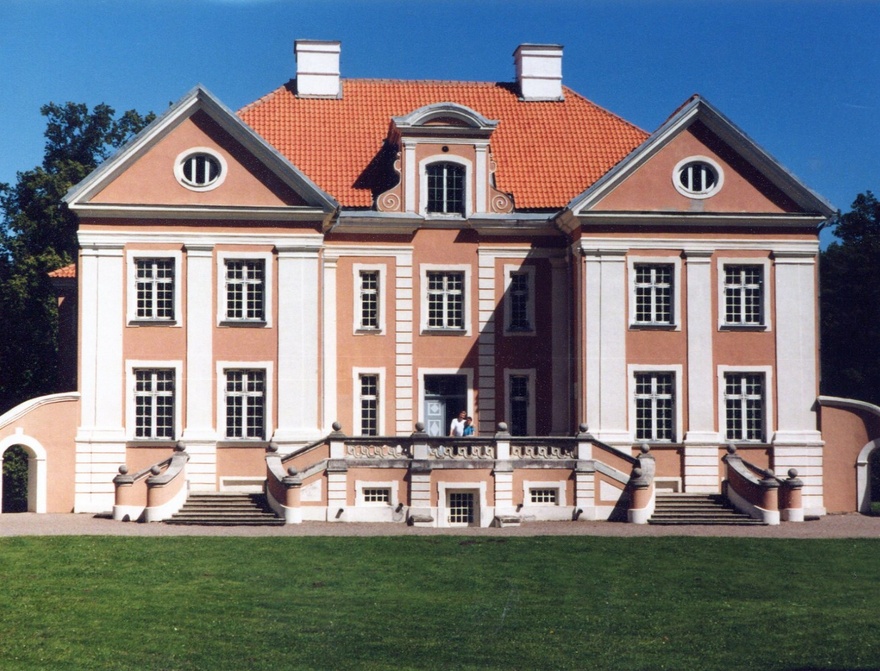 Palmse mõis, fassaadivaade. Arhitekt C. J. Mohr rephoto