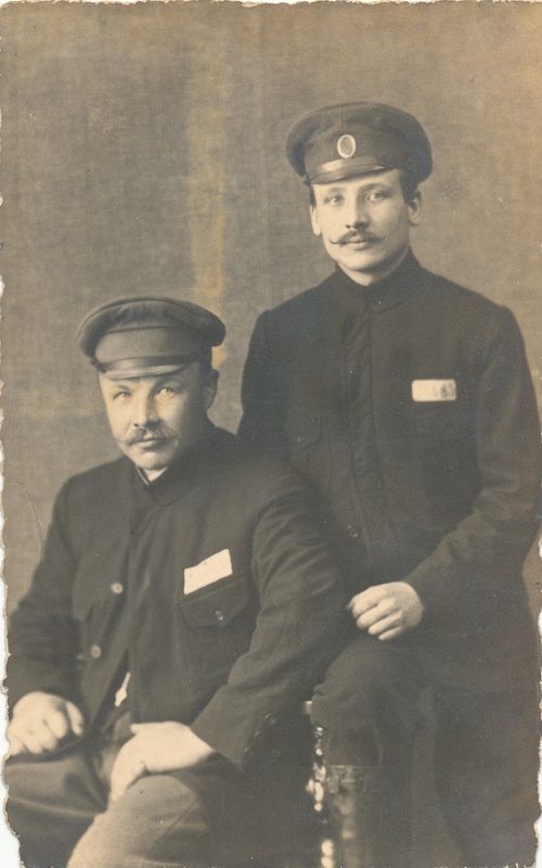 Hans Grossthal Saksamaal sõjavangis koos teise vangiga