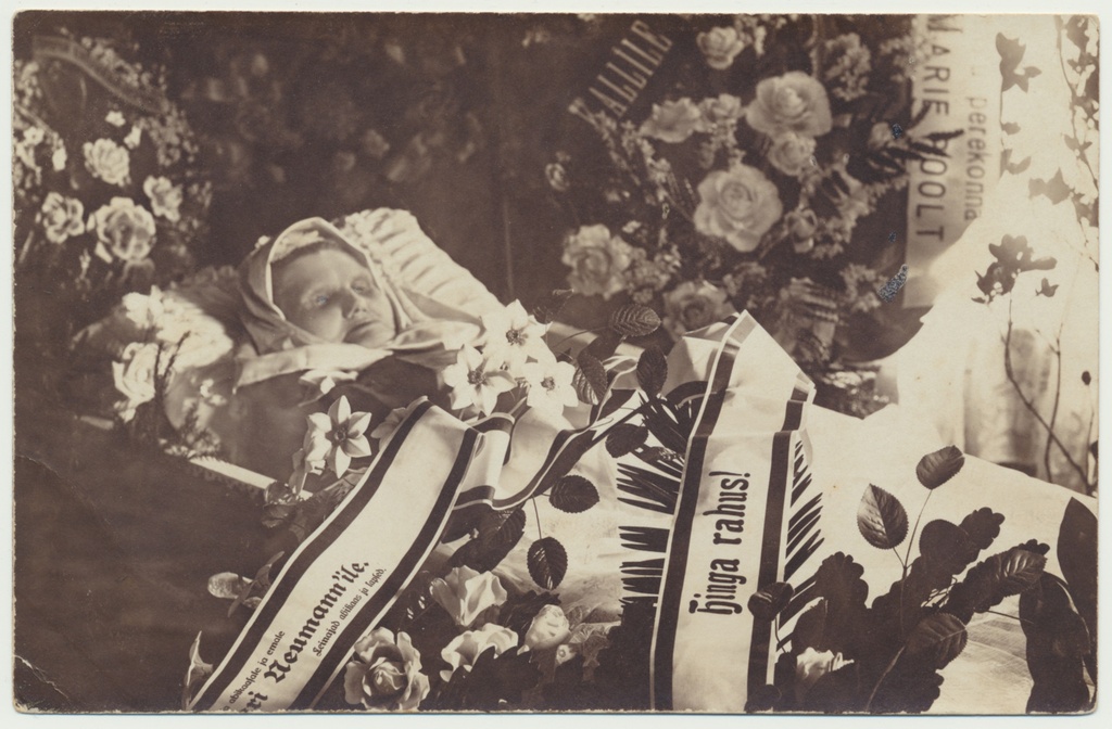 foto, Paistu kihelkond, Mari Neumann, matus, kirst, 1913