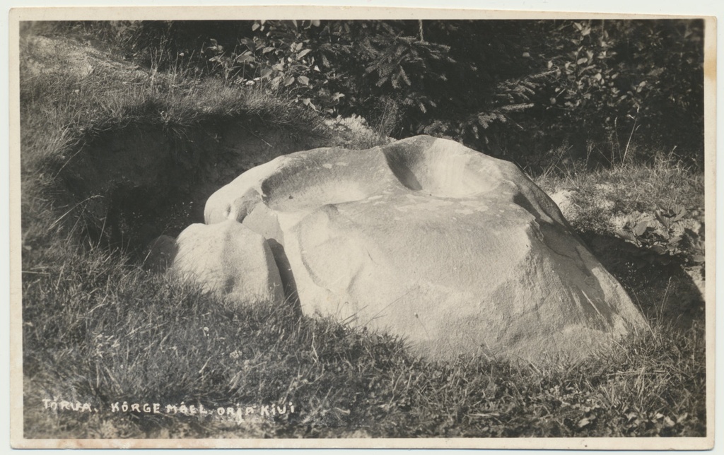 foto, Helme khk, Tõrva orjakivi, u 1920