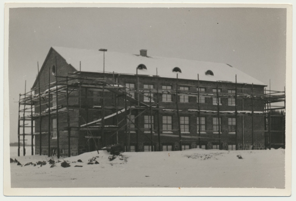 foto, Viljandi khk, Viiratsi lastekodu ehitus, u 1937