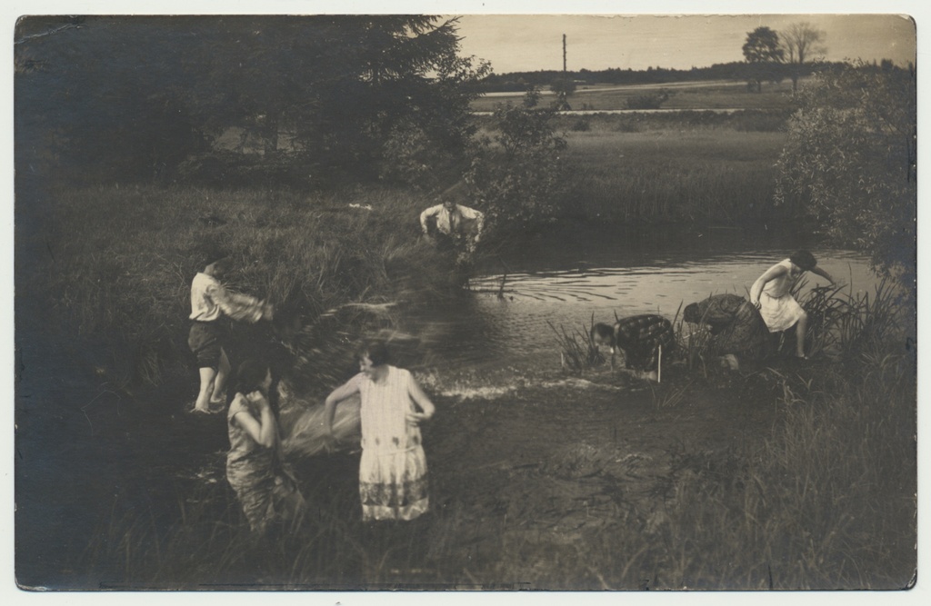 foto, Paistu khk, Õisu järv, baptistide ristimine?, u 1920