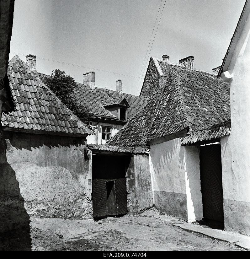 View of the old buildings in Toompea.