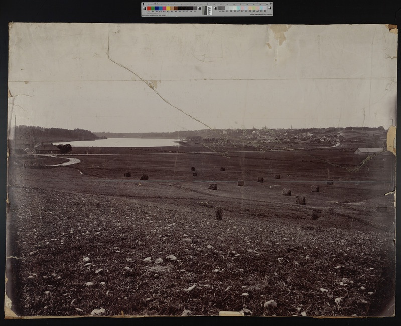 foto papil, Viljandi, vaade linnale Tartu teelt, u 1910